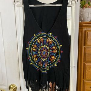 UO fringed top